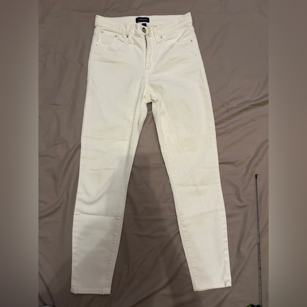 J. Crew Slim Fit high rise white jeans Size 25